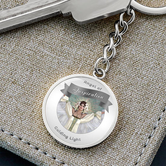 Inspiration - Guardian Angel Charm Keychain ShineOn Fulfillment