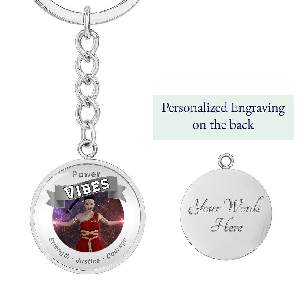 Justice Power Vibes - Affirmation Keychain ShineOn Fulfillment