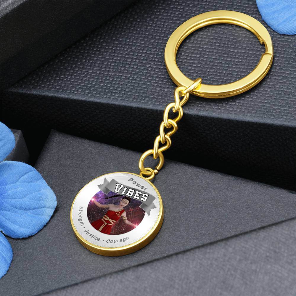 Justice Power Vibes - Affirmation Keychain ShineOn Fulfillment