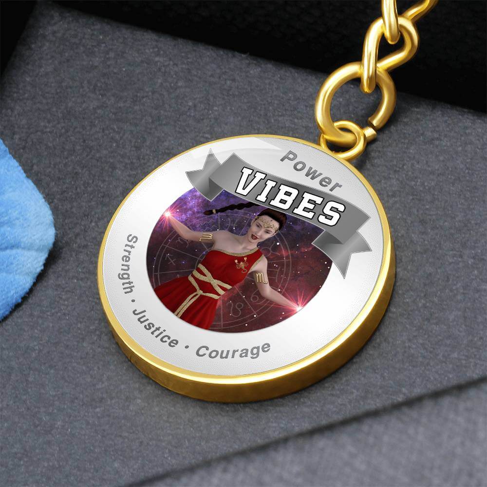 Justice Power Vibes - Affirmation Keychain ShineOn Fulfillment