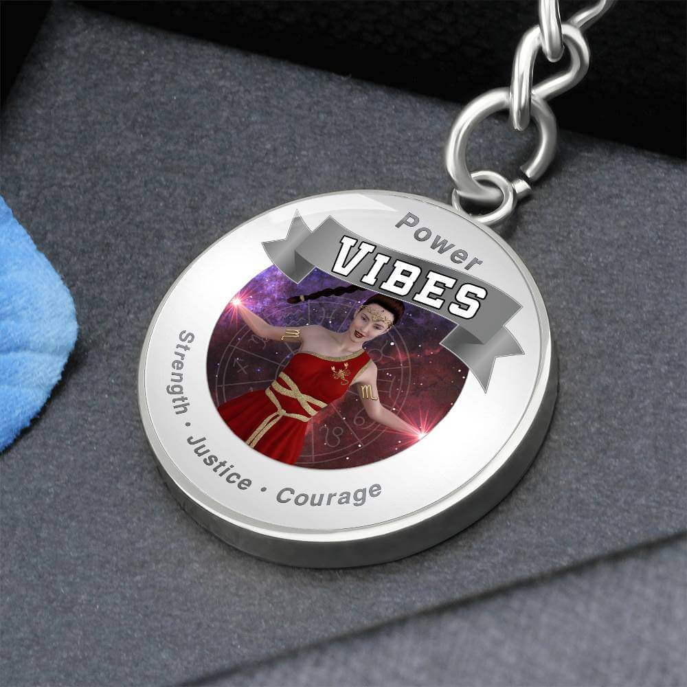 Justice Power Vibes - Affirmation Keychain ShineOn Fulfillment