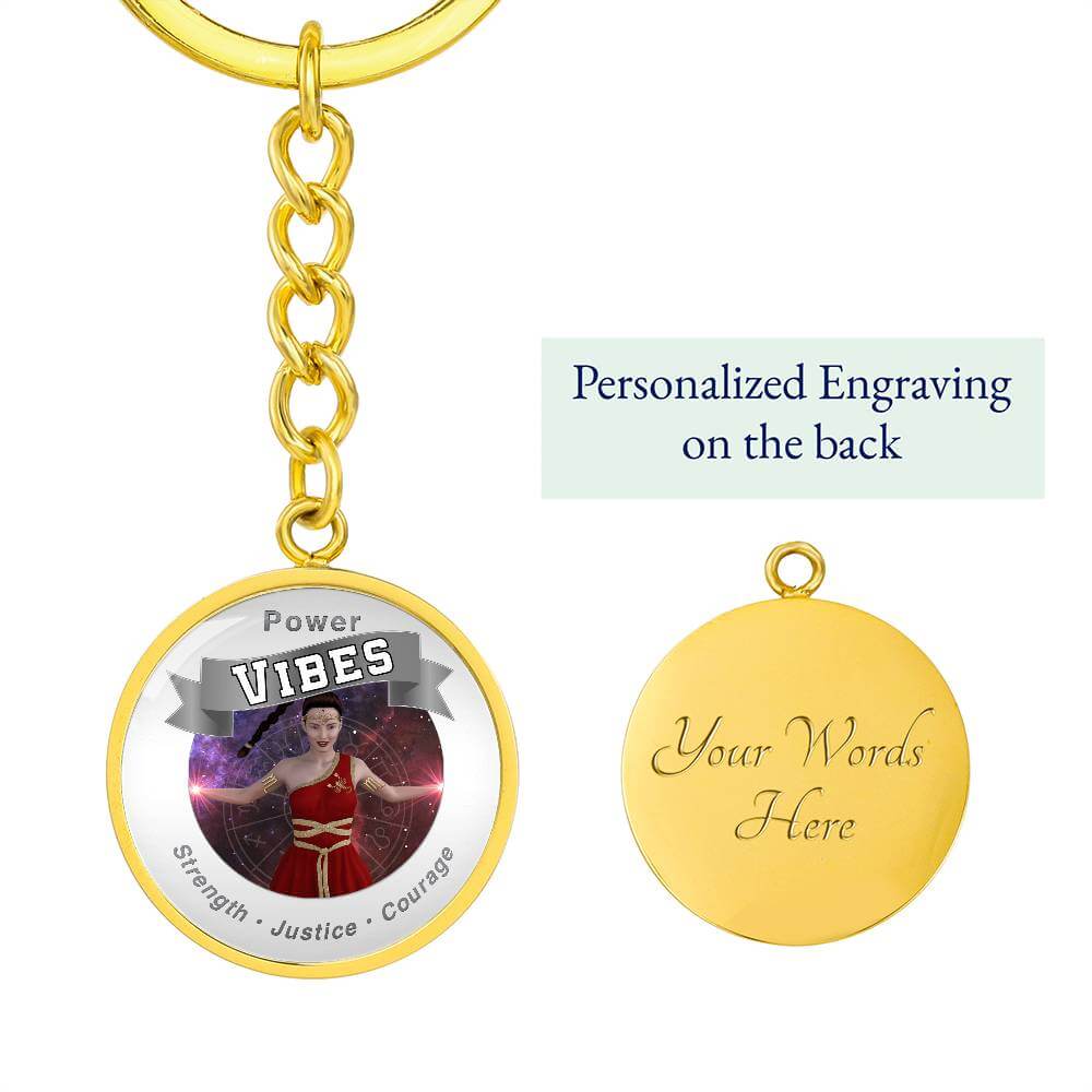 Justice Power Vibes - Affirmation Keychain ShineOn Fulfillment