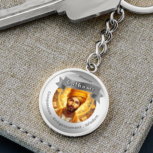 Kuthumi - Charm Keychain For Compassion, Enlightenment & Wisdom ShineOn Fulfillment