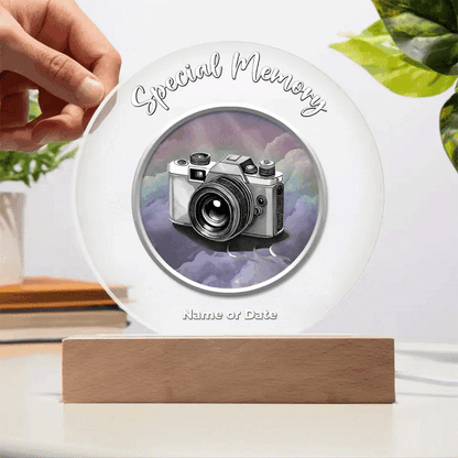 USB Circle Acrylic LED Light  - Archangel Ariel