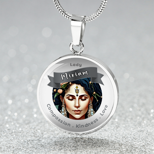 Lady Myriam - Charm Necklace For Compassion, Kindness & Love ShineOn Fulfillment