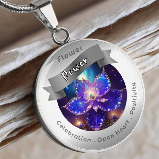 Larkspur - Charm Necklace - More Than Charms ShineOn Fulfillment