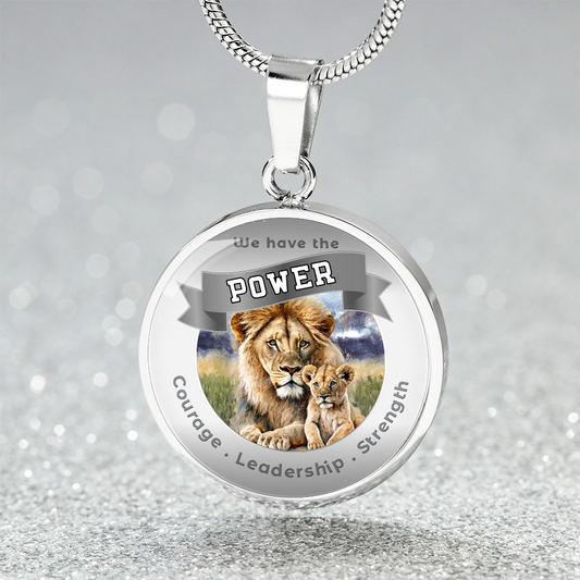 Lion - Power Animal Charm Necklace - Courage Leadership Strength ShineOn Fulfillment