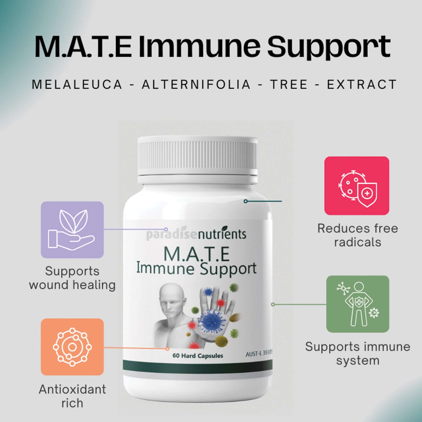M.A.T.E. Immune Support - Paradise Nutrients Paradise Nutrients