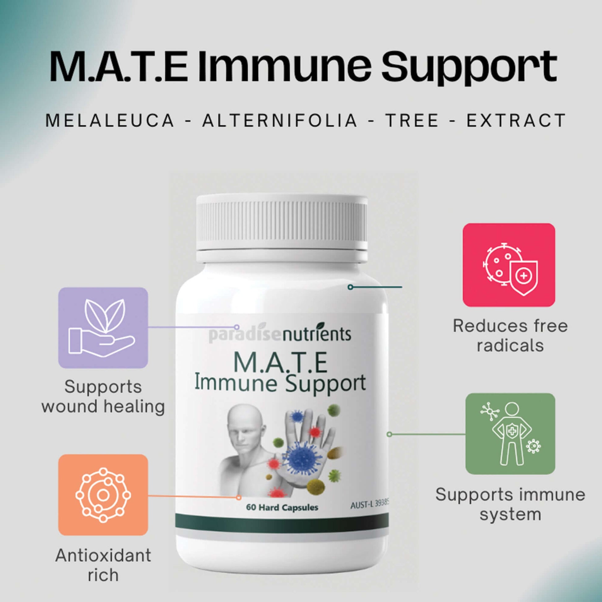 M.A.T.E. Immune Support - Paradise Nutrients Paradise Nutrients
