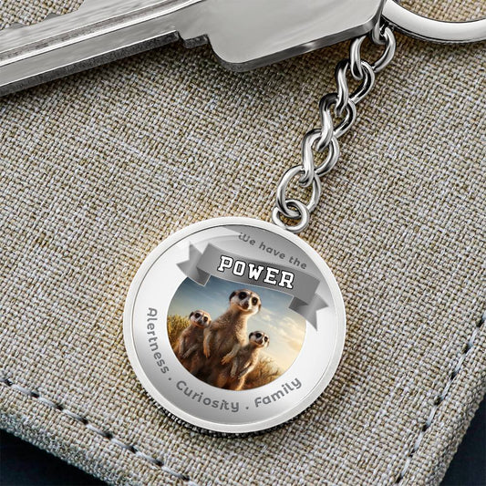 Meercat - Power Animal Charm Keychain ShineOn Fulfillment