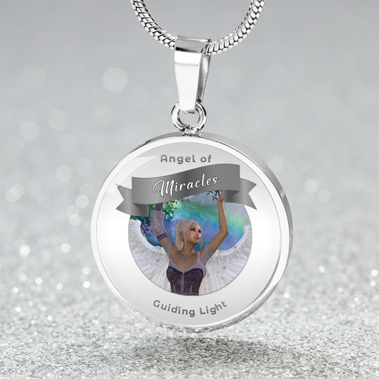 Miracle - Guardian Angel Charm Necklace ShineOn Fulfillment
