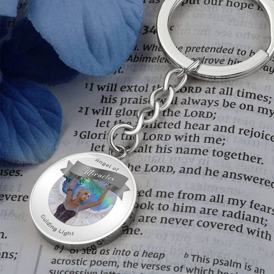 Miracles - Guardian Angel Charm Keychain ShineOn Fulfillment
