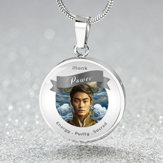 Monk - RPG Fantasy Charm Necklace ShineOn Fulfillment