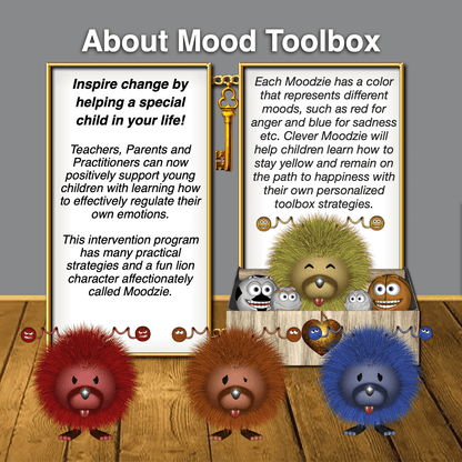 Moodzie Blues: A Story to Empower Children (Amazon) - Moodzie (a fun lion character) is feeling so sad and depressed, however Moodzie‘s antennae makes Moodzie very sensitive to the world. Sad Moodzie is getting more and more blue by the minute. Will Moodz
