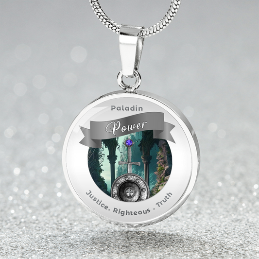 Paladin - RPG Fantasy Charm Necklace ShineOn Fulfillment