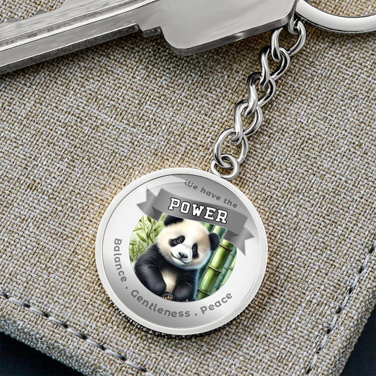 Panda - Power Animal Charm Keychain ShineOn Fulfillment
