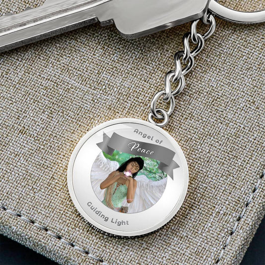 Peace - Guardian Angel Charm Keychain ShineOn Fulfillment
