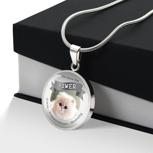 Persian - Cat Power Animal Charm Necklace ShineOn Fulfillment