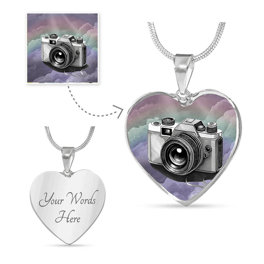 Personalized Heart Necklace - Upload Your Own Image - 🩶 Personalized Heart Necklace – Turn everyday wear into a meaningful ritual. This pendant is more than jewelry - it’s your personal canvas for memories, affirmations, and inspiration. Upload your imag