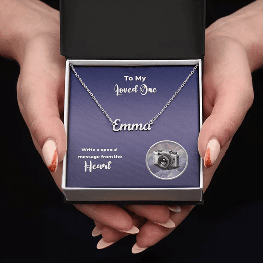 Personalized Name Necklace - Custom Message CardMore Than Charms
