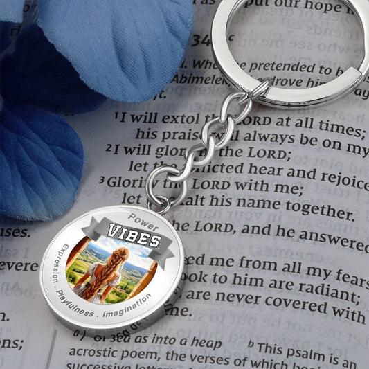 Power Vibes Charm Keychain - Creative Tower|more-than-charms-888.myshopify.com