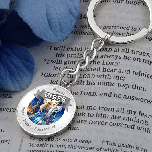 Power Vibes Charm Keychain - Dreamer’s Slipper|more-than-charms-888.myshopify.com