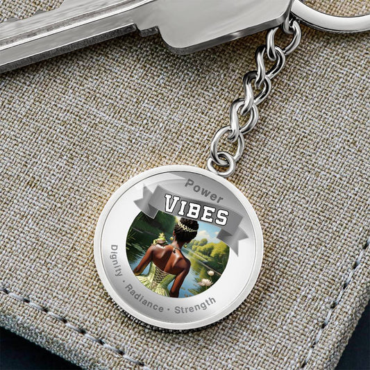 Power Vibes Charm Keychain - Majestic Creator - This Luxury Charm Keychain is more than just a keyring — it’s an empowering expression of your dreams, intentions, and personal energy.Featuring an original design with meaningful affirmations, symbols, or i