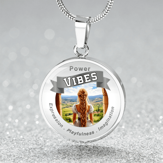 Power Vibes Charm Necklace - Creative Tower ShineOn Fulfillment