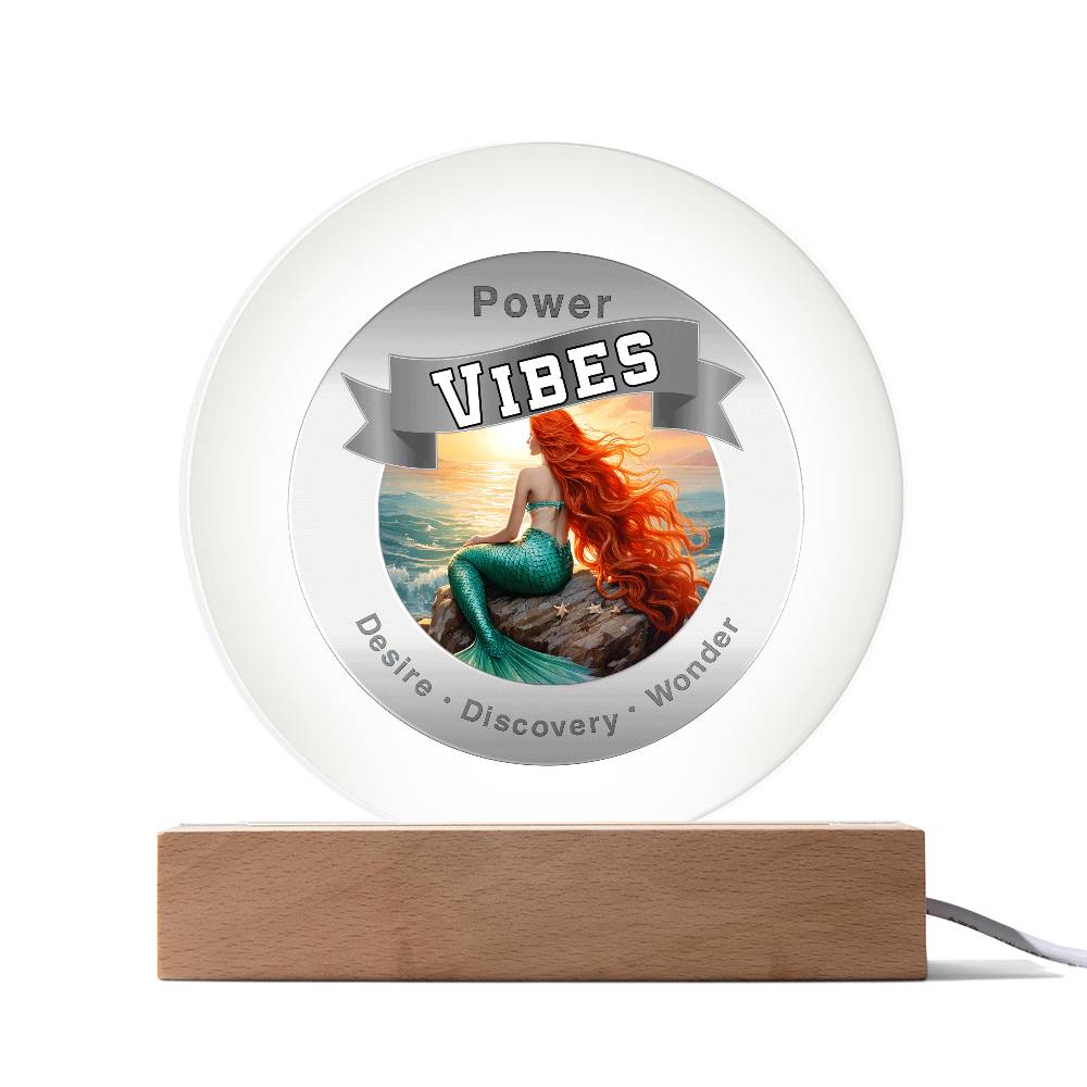 Power Vibes USB LED Light - Ocean Dreamer - This Radiant LED Night Light is more than just a decorative accent — it’s a glowing reflection of your journey, dreams, and intentions. Thoughtfully designed to inspire, it features powerful affirmations, sacred