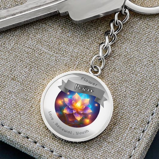Primrose - Charm Keychain - This Luxury Charm Keychain is more than just a keyring — it’s an empowering expression of your dreams, intentions, and personal energy.Featuring an original design with meaningful affirmations, symbols, or imagery, each charm i