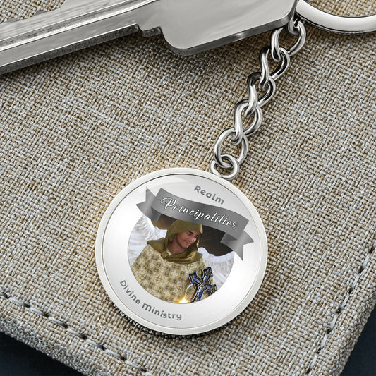 Principalities - Angelic Realm Charm Keychain For Divine Ministry ShineOn Fulfillment