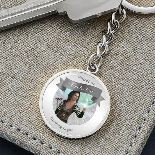 Protection - Guardian Angel Charm Keychain ShineOn Fulfillment