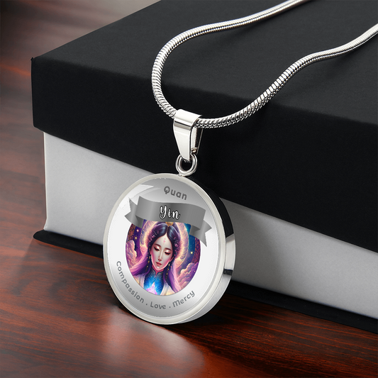 Quan Yin - Charm Necklace for Love Compassion Mercy ShineOn Fulfillment