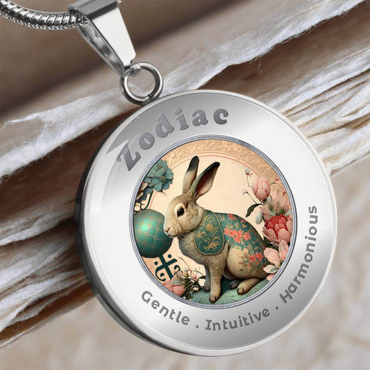 Rabbit - Chinese Zodiac - Charm Necklace ShineOn Fulfillment