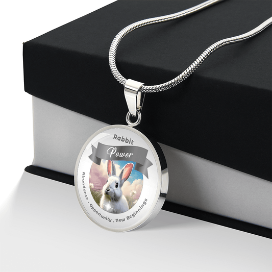Rabbit Spirit Animal Charm Necklace - This Luxury Charm Necklace is more than just an accessory — it’s a soulful expression of your journey, dreams, and intentions. Designed with meaning, each charm carries powerful affirmation words, images, or symbols t