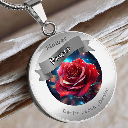 Rose - Charm Necklace - This Luxury Charm Necklace is more than just an accessory — it’s a soulful expression of your journey, dreams, and intentions. Designed with meaning, each charm carries powerful affirmation words, images, or symbols that speak to y