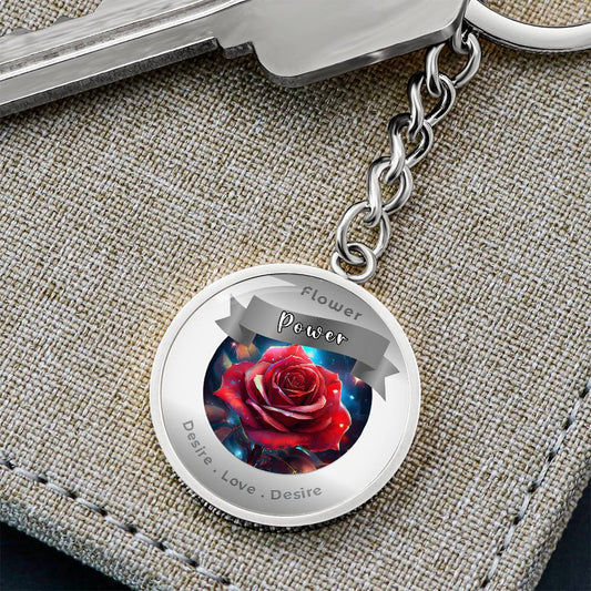 Rose - Charm Keychain ShineOn Fulfillment