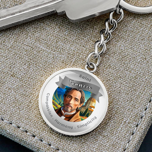 Saint Francisis - Charm Keychain ShineOn Fulfillment