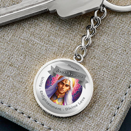 Sanat Kumara - Charm Keychain For Unity, Enlightenment & Divine Love ShineOn Fulfillment