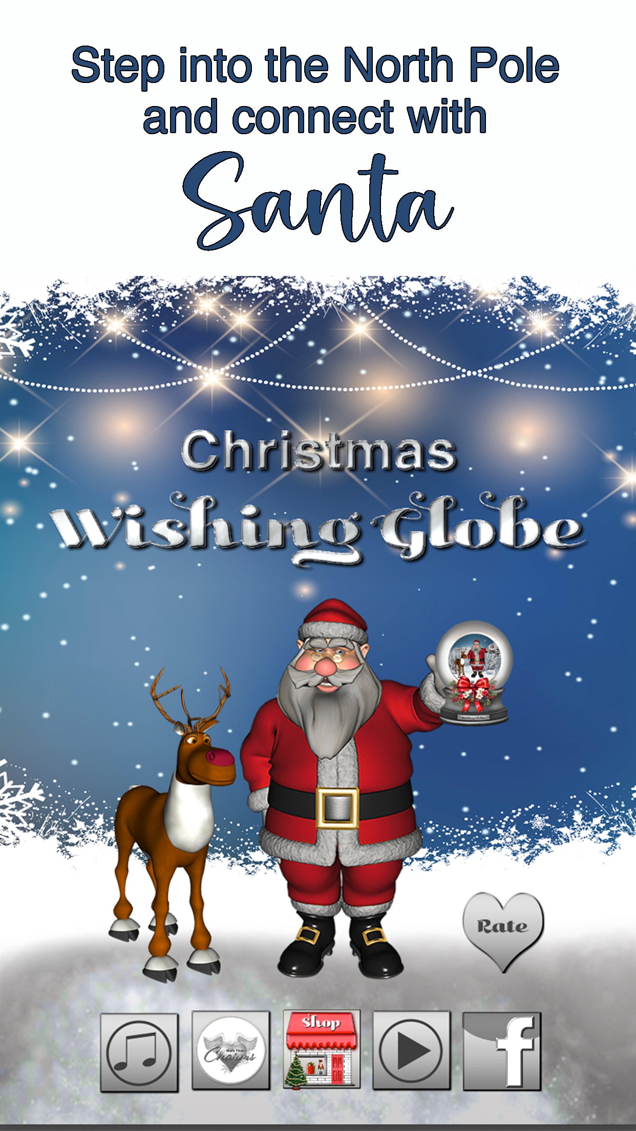 Santa's Wishing Globe App- Embrace The Possibility! Download For FREE More Than Charms Digital