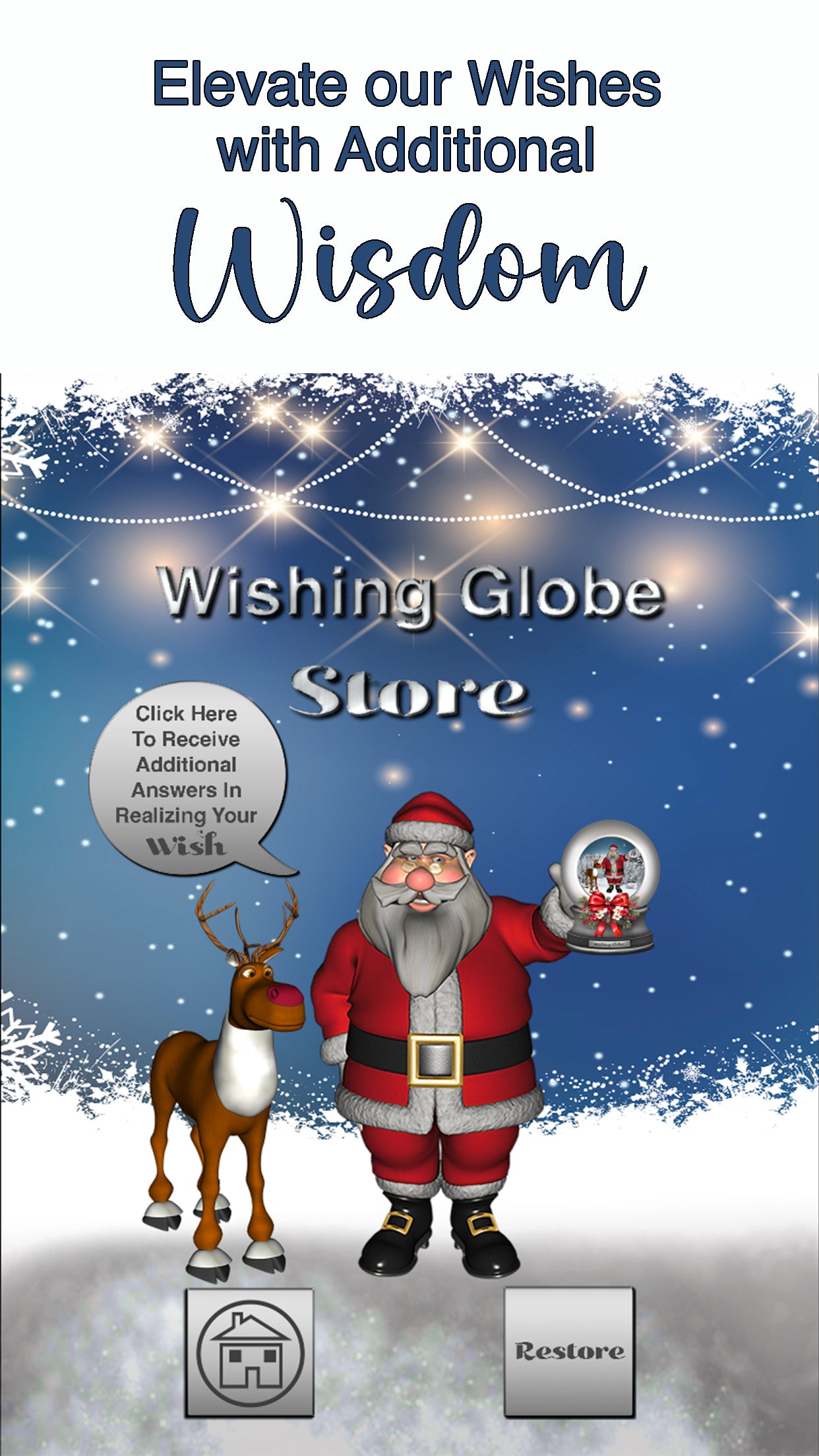 Santa's Wishing Globe App- Embrace The Possibility! Download For FREE More Than Charms Digital