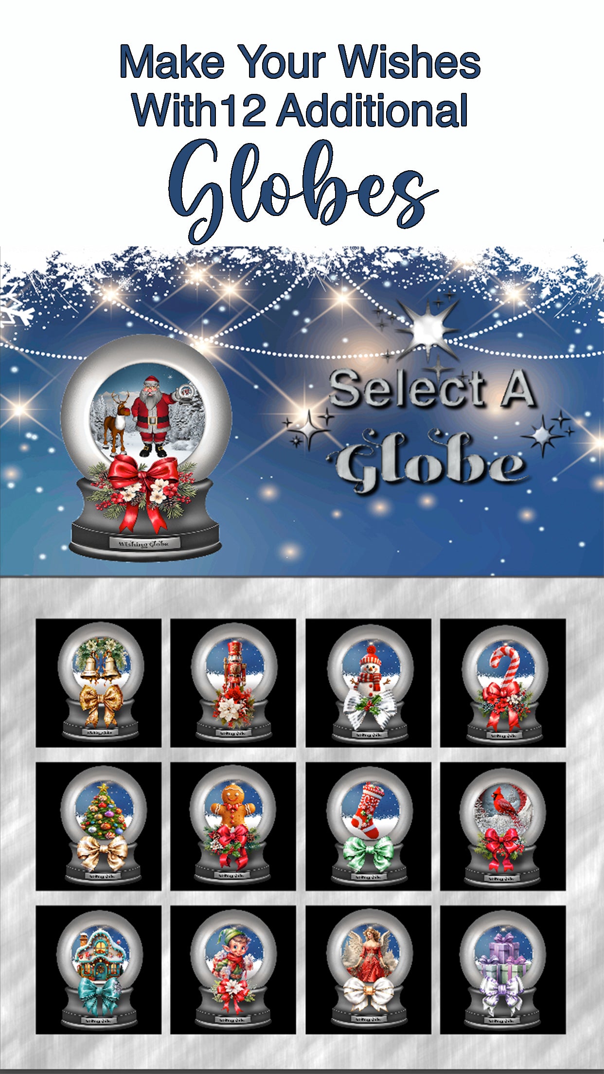 Santa's Wishing Globe App- Embrace The Possibility! Download For FREE More Than Charms Digital