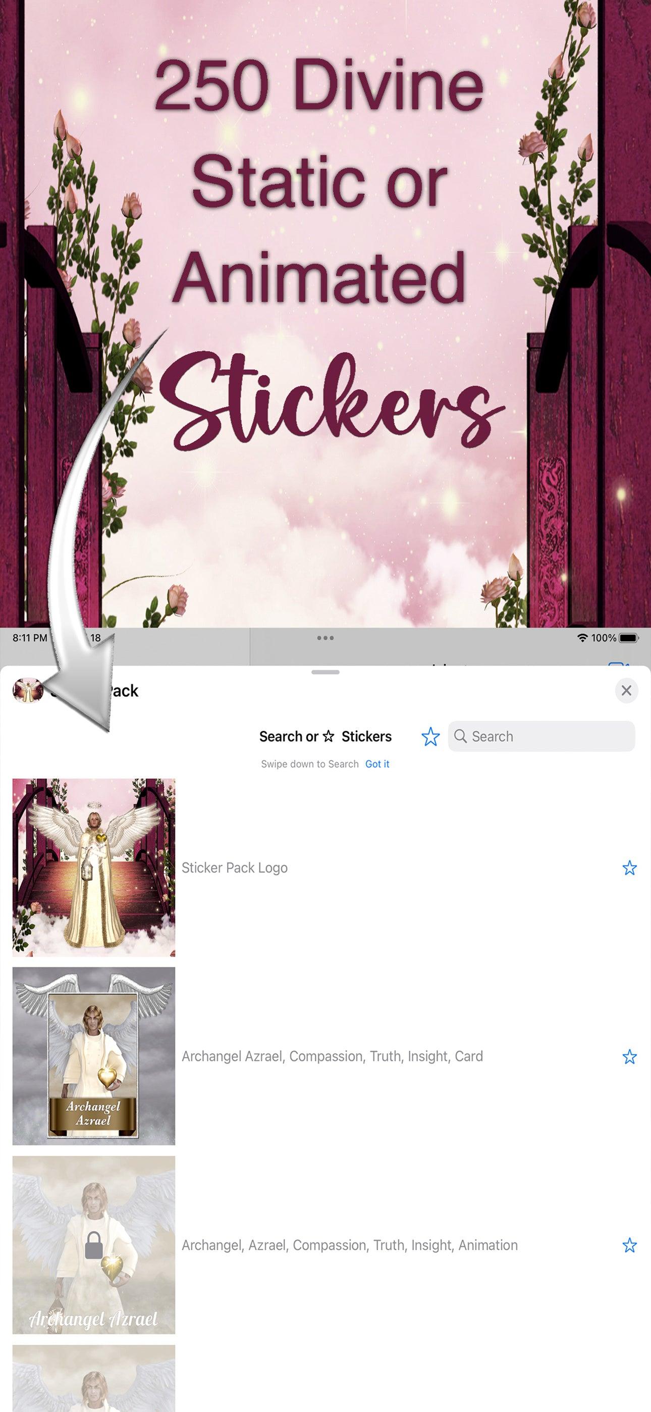 Sending You An Angel For Comfort: iMessage Sticker Pack More Than Charms Digital