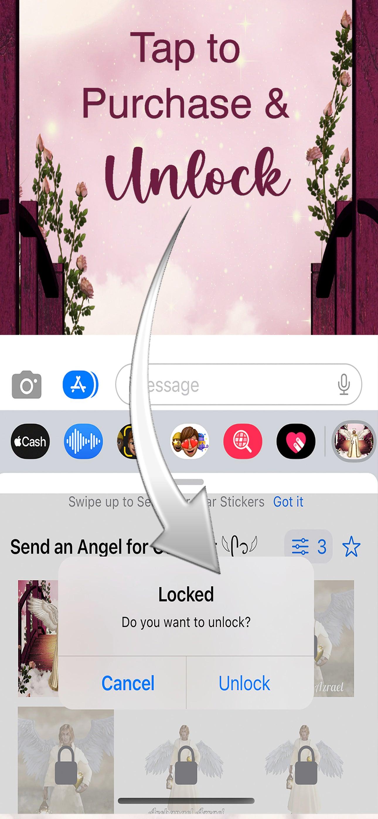 Sending You An Angel For Comfort: iMessage Sticker Pack More Than Charms Digital