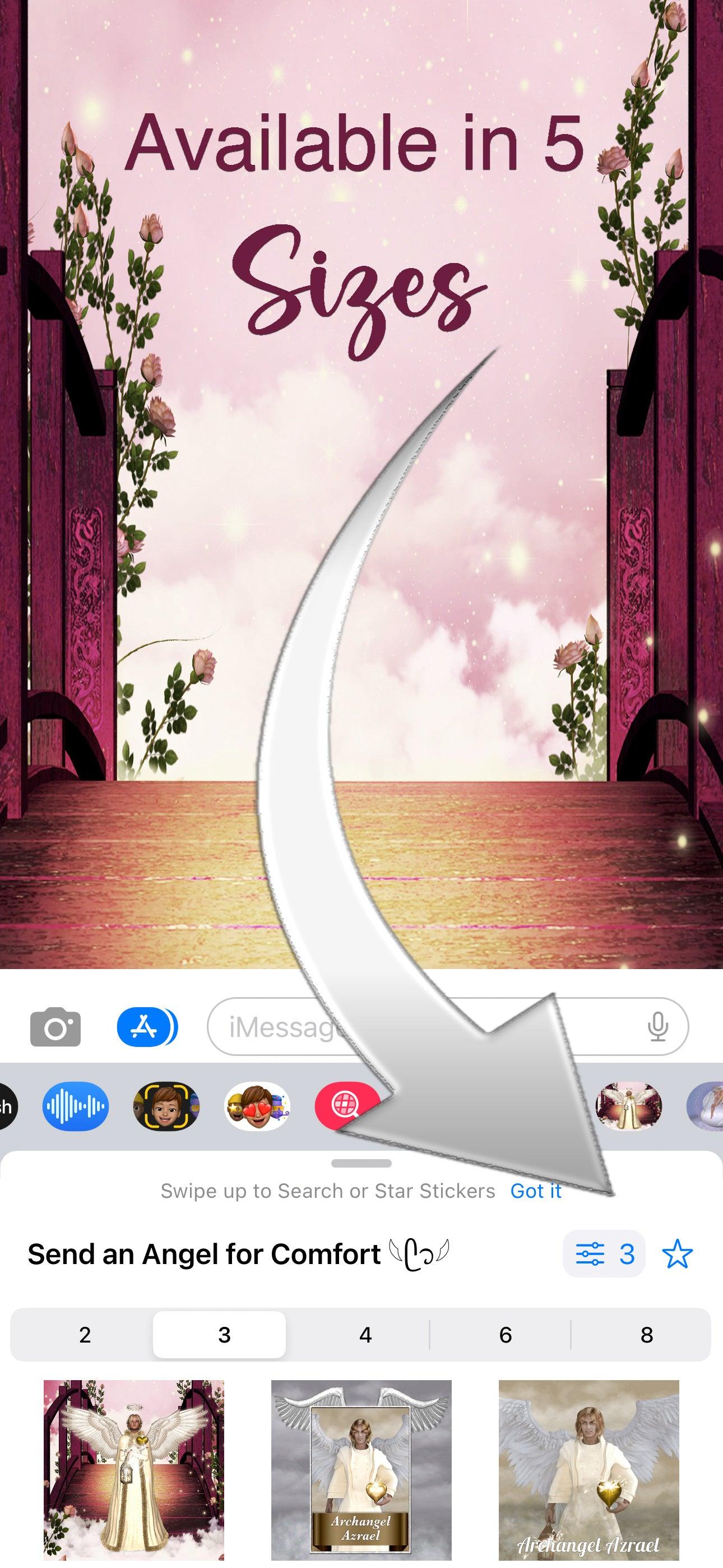 Sending You An Angel For Comfort: iMessage Sticker Pack More Than Charms Digital