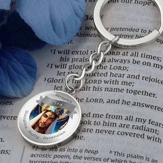 Seraphis Bay - Charm Keychain For Discipline, Purity & Ascension ShineOn Fulfillment