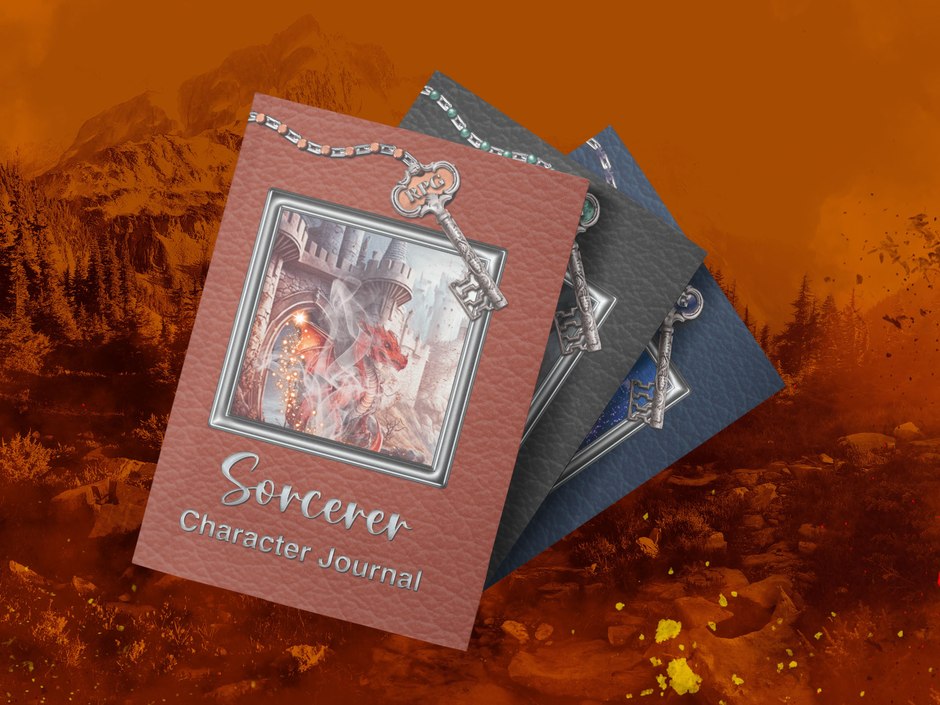 Sorcerer RPG Character Journal - Amazon - More Than Charms Amazon