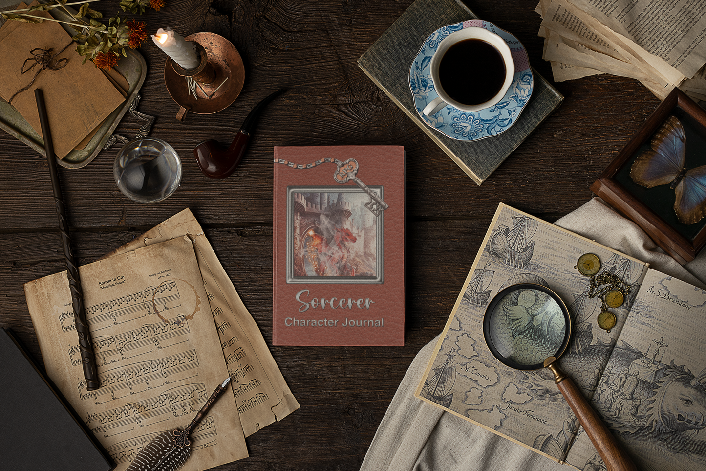 Sorcerer RPG Character Journal - Amazon - More Than Charms Amazon