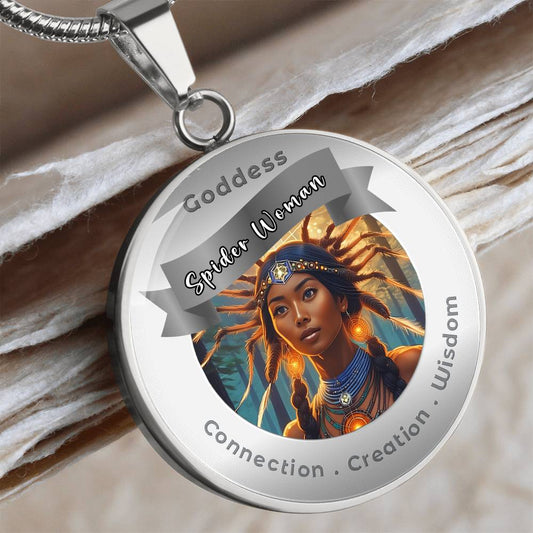 Spider Woman - Charm Necklace ShineOn Fulfillment