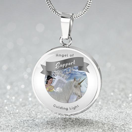Support - Guardian Angel Charm Necklace ShineOn Fulfillment